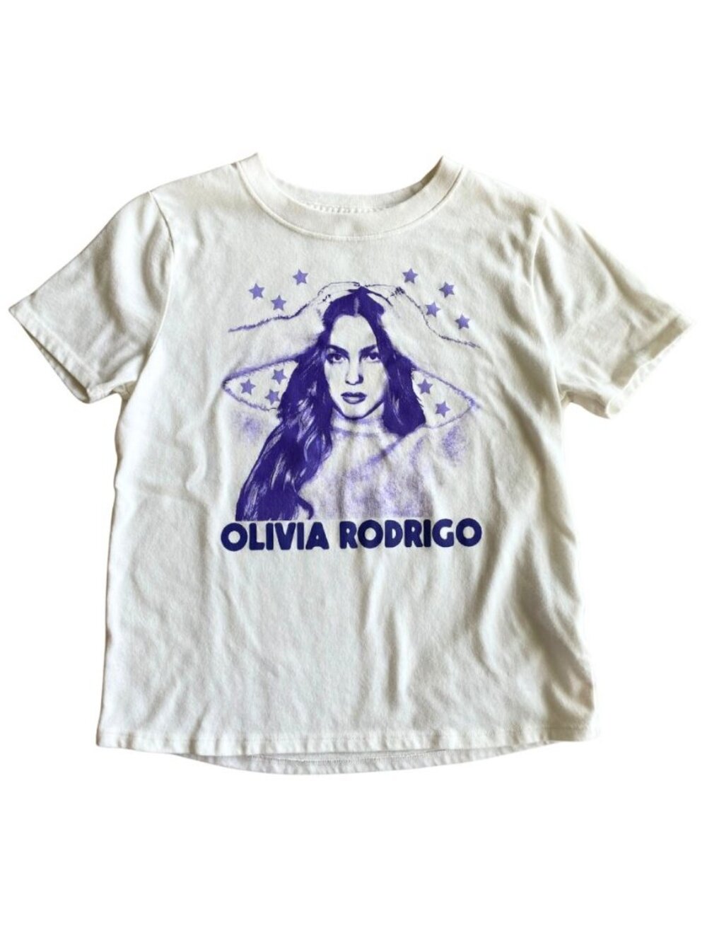 Entire Closet $5! Abercrombie Kids Olivia Rodrigo Graphic White Purple T-Shirt